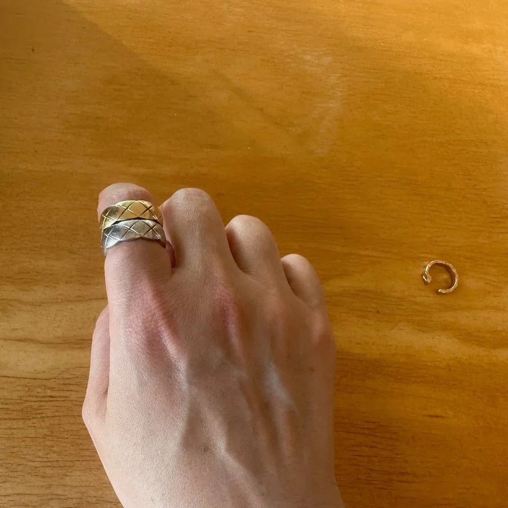 chanel rings and free chanel huggie - Picture 8 of 11